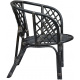 Aga Rattan set BAHAMA Black Red