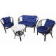 Aga Ratan Set Bahama Dark Brown/Blue