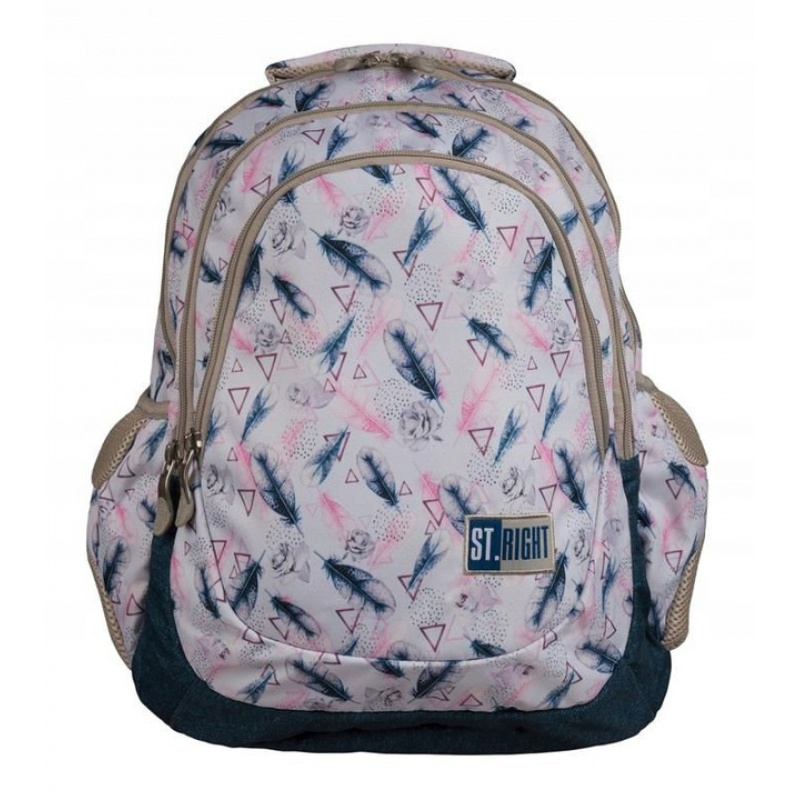 St.RIGHT School backpack four-chamber Feather
