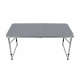 Aga Folding Camping Table 120x60x54/60/70 cm Grey