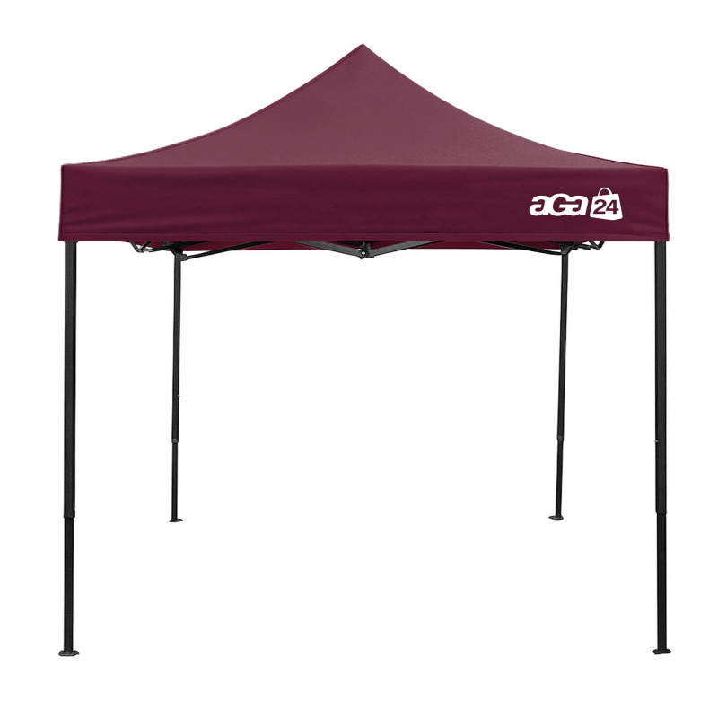 Aga Sales Stand without Sidewalls 3×3 m Dark Red