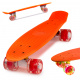 Aga Frisbee skateboard LED wheels orange