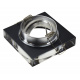 BERGE ceiling spot light BRG71002 tiltable - thick glass 2cm - square - black