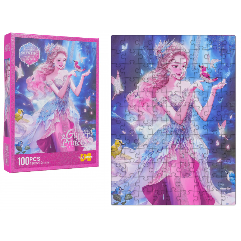 Puzzle Set 100 pcs. Princess Pink
