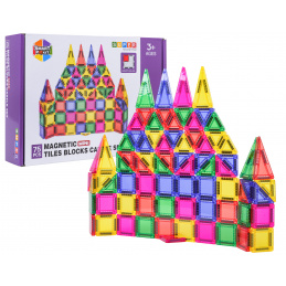 Set of 75 Colorful Magnetic Cubes.