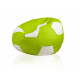 Aga Sofa bag BALL XXXL White - Light green + footrest