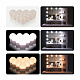 Aga Dressing Table with Mirror and LED Lighting + Stool Matte White
