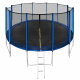 Aga SPORT PRO Trampoline 460 cm Blue + Safety Net + Ladder + Shoe Pocket