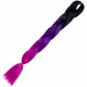 Aga Synthetic hair rainbow ombre black-purple-pink