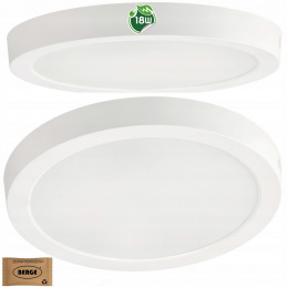 Surface-mounted LED ceiling light 18W - 1980lm - 4000k - white circle