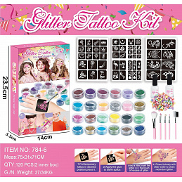 MEGA Tattoo Creation Set + Glitter