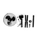 Aga Standing Fan 43 cm Black