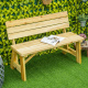 Aga Wooden Garden Bench 116x56x80 cm Natural