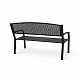 Aga Metal Garden Bench 128x58x84 cm