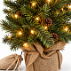 Aga Artificial Christmas Tree in a Pot 70 cm Snow-Covered with LED Lighting