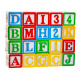 Wooden truck with trailer and blocks for children 2+ Educational toy + blocks with letters and numbers