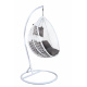 Aga Hanging armchair ORTA White/Grey