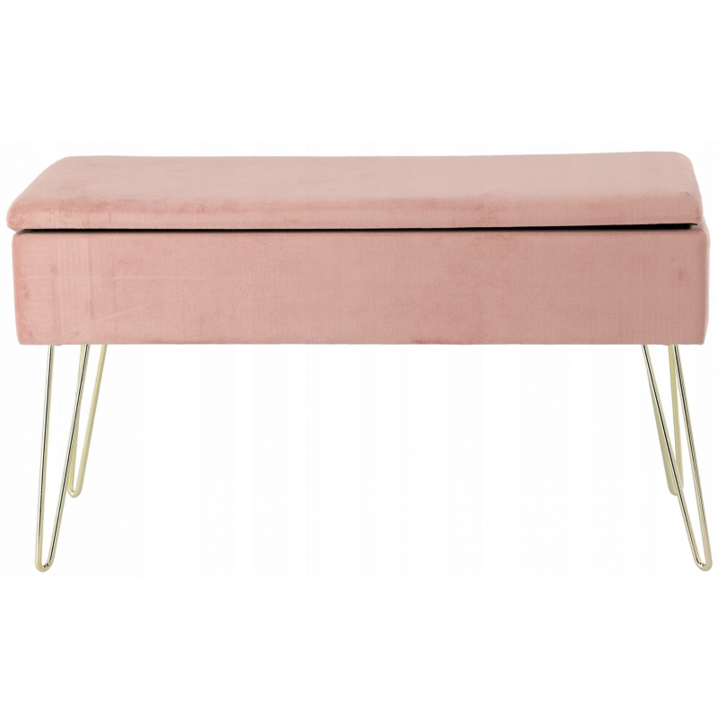 Aga Stool with storage space Pink