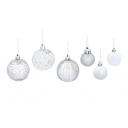 Aga Christmas Ornaments MIX 33pcs Silver
