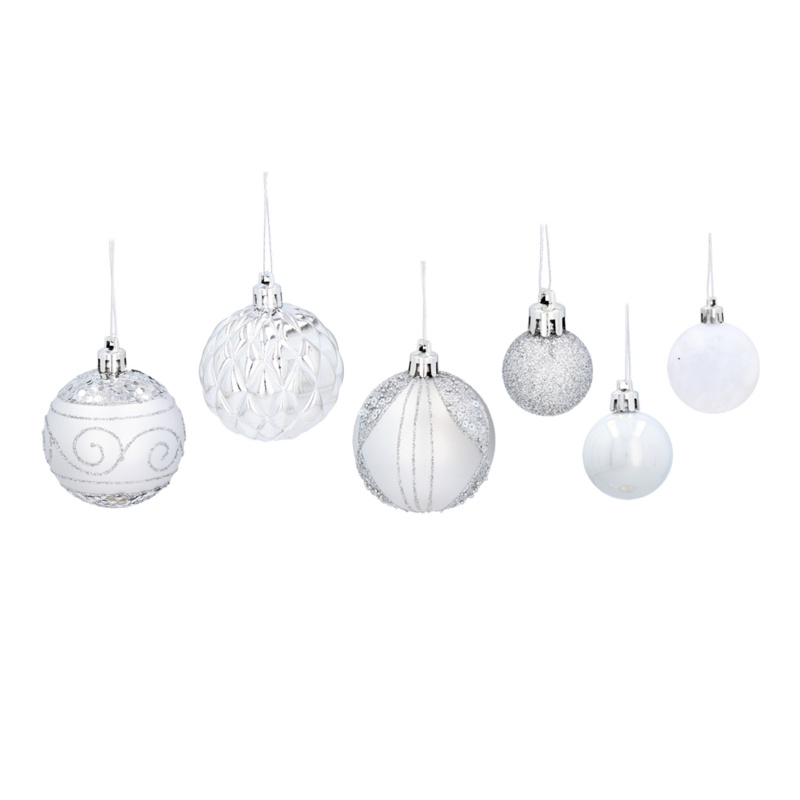 Aga Christmas Ornaments MIX 33pcs Silver