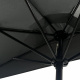 Aga Half-Round Parasol CLASSIC 270 cm Dark Grey