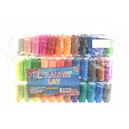 Set of colorful modeling clay