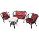 Aga Ratan Set Bahama Dark Brown/Red