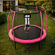 Aga SPORT EXCLUSIVE Trampoline 250 cm Pink + protective net + ladder