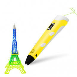 Aga 3D Pen with LCD Display Yellow