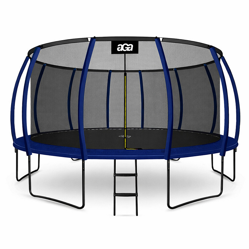 Aga SPORT EXCLUSIVE Trampoline 500 cm Dark Blue + Safety Net + Ladder