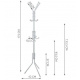 Rack 175 x 42 cm White ISO 5342