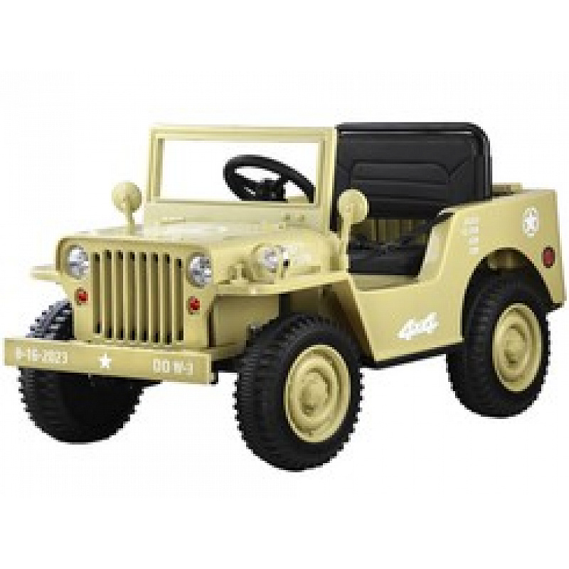 Electric Car Willys with Remote Control PA0263 Beige