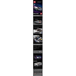 Sports Car Building Set Grey 414pcs.