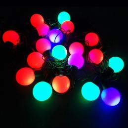 E11A CHRISTMAS LIGHTS RGB BALL 19 LED