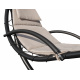 Aga Garden Hanging Lounger with Canopy Beige