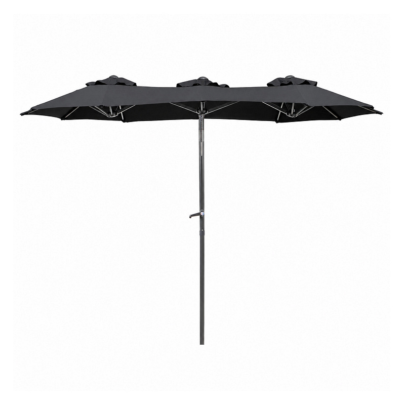 Linder Exclusiv Garden Parasol 300x150x220 cm Dark Grey
