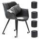 Furniture leg caps 19 mm Black
