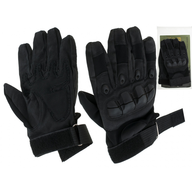 Aga Tactical Military Gloves with Knuckle Protection L Black