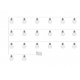 LED light chain bulbs warm white 20pcs ISO 8623