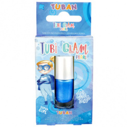 Tuban Tubi Glam nail polish for kids blue pearlescent 5ml ZA5648 universal