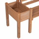 Aga Garden Bench with Planters 184x59x95 cm