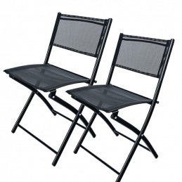 O13A FOLDING GARDEN CHAIR SET. 2 PCS