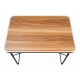 Aga Folding Camping Table 80x60x70 cm Brown
