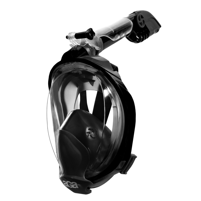 Aga Full Face Snorkeling Mask S/M Black