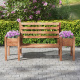 Aga Garden Bench with Planters 184x59x95 cm