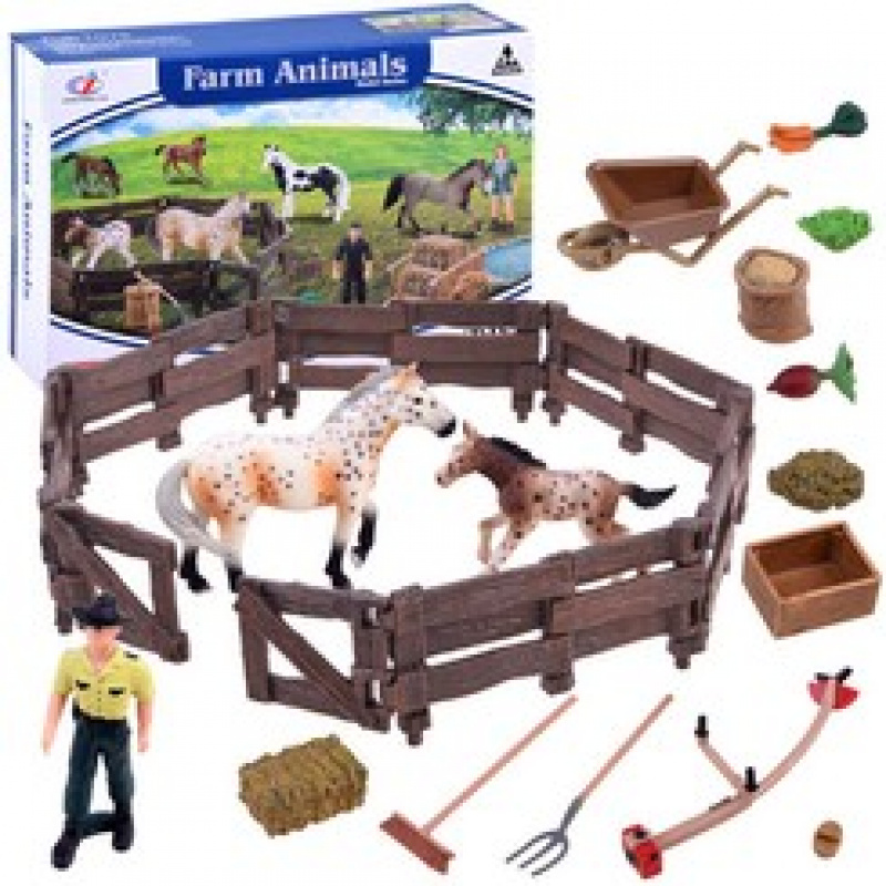Figurines set of horses farm ZA2991D