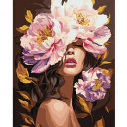 Painting by numbers on frame KHO8443 In the scent of peonies 40x50 cm AP0120 universal