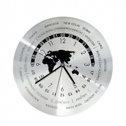 K70O WALL CLOCK TIME ZONE MAP
