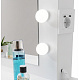 Aga Dressing table with mirror, lighting and el.drawer + Stool Matte White