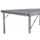 Aga Folding Camping Table 120x60x54/60/70 cm Grey